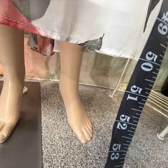 πRobbie Bee Flattering Floral Sleeveless Elastic Waistline Chiffon Maxi Dress - Picture 8 of 16